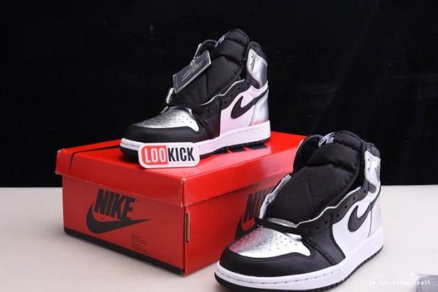 CD0461-001 OG JORDAN HIGH WMNS SILVER AIR 1 TOE 0718